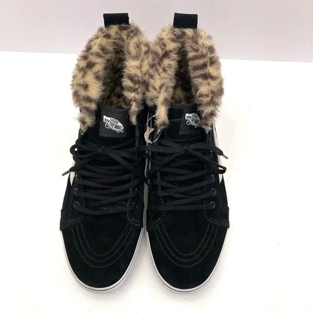 VANS Sk8 Hi Platform MTE Black Leopard Fur Mens 10 Womens 11.5 0A3TKOUQG NEW